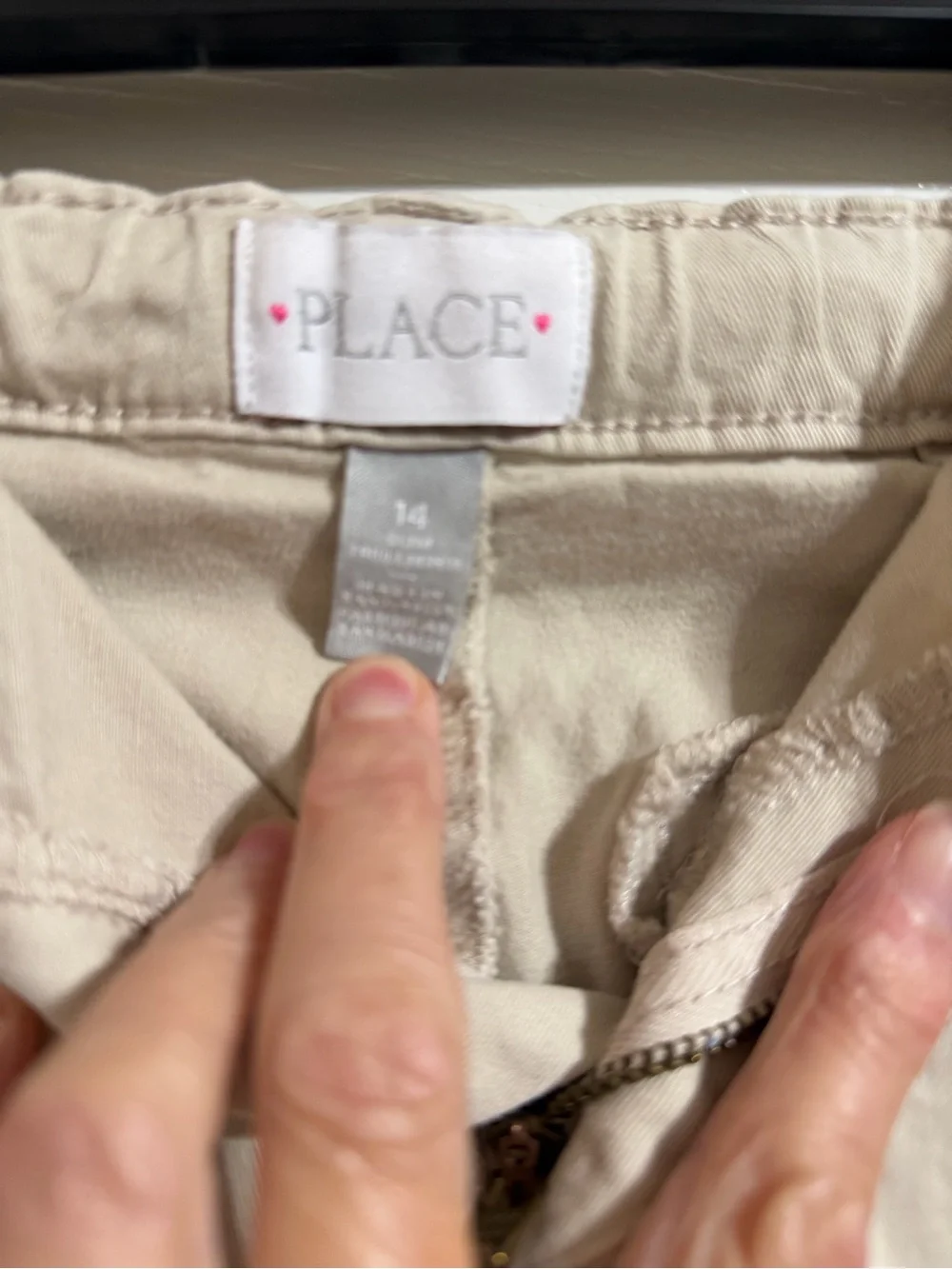 Girls Children’s Place Bermuda Shorts in Cream